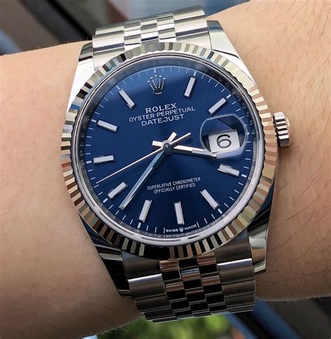 Rolex datejust blu